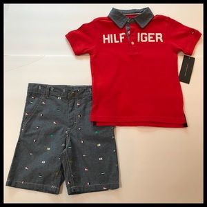 NWT Tommy Hilfiger 2-Piece Polo & Shorts Set